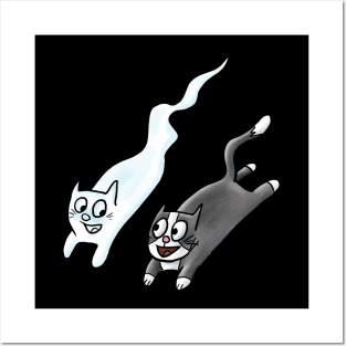 Ghost Cat Posters and Art